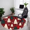 1pc Winter Wonderland Pattern Office Round Rug, Non-slip, Soft and Durable Office Rug for Interior Decoration, Perfect for Office, Beautiful Decoratio