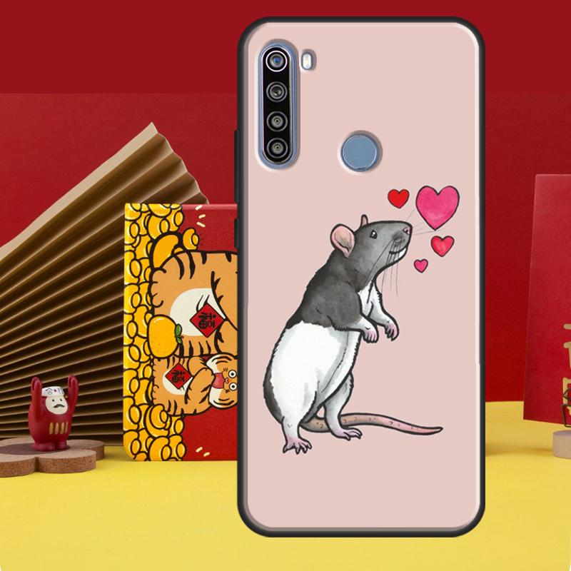 Mouse Rat Case For Redmi Note 12 10 8 9 11 Pro Cover For Redmi Note 12S 11S 10S 9S 8T 9C 10C 12C Coque