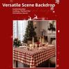 Durable 100*140cm Christmas Tablecloth Thickened Heat-Resistant Xmas Party Table Runner Washable Tablecloth Table