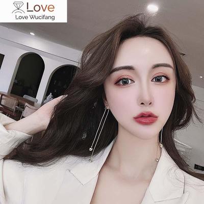 Metal Chain Ball Earrings No Hole Ear Clips Tassels Clip On Earring Without Piercing Minimalist Earrings Jewelry