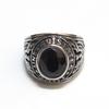 2026 European and American Gemstones Retro Ring Couple Index Finger Eagle Army Ring Retro Army Ring