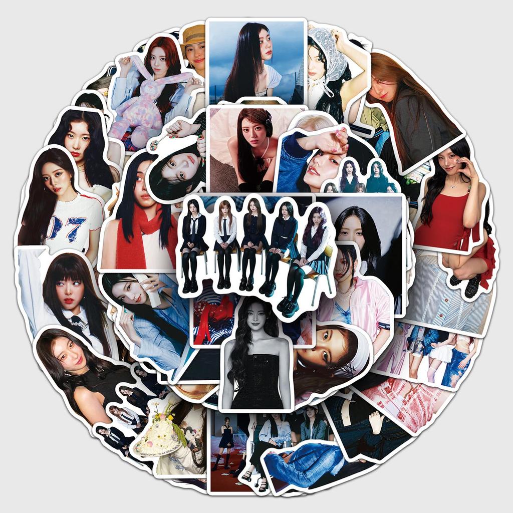50 ITZY Graffiti Stickers: Personalized Korean Idol Decoration for Phones & Water Cups