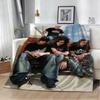 3D T-Tokio oF Band H-Hotel Music Singer Flannel Blanket Soft Throw Blanket Art For Home Decor Bedroom Bed Sofa Picnic Fans Gifts