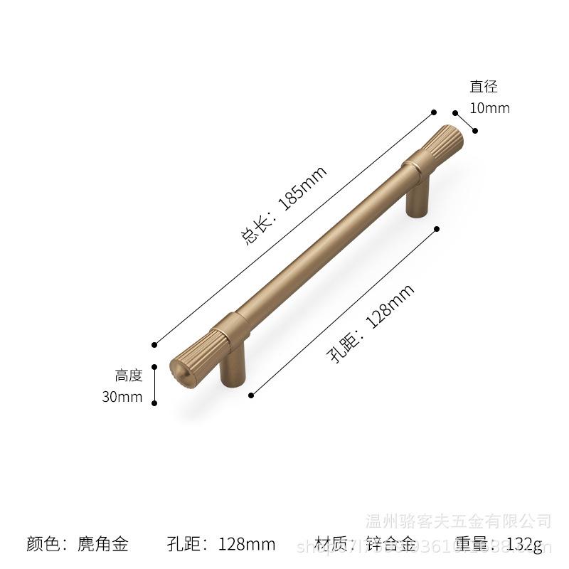 2Pcs Deer Antler Gold French Style Wardrobe Door Handle Solid Zinc Alloy Cabinet Drawer Cabinet,shoe Cabinet,drawer,door Handles