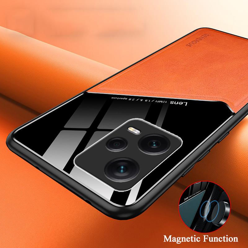 For Xiaomi Redmi Note 12 11 10 9 8 7 11T 12S Turbo Pro Case Splice PU Leather Magnetic Cover TPU Soft Frame Shell Antifall Funda