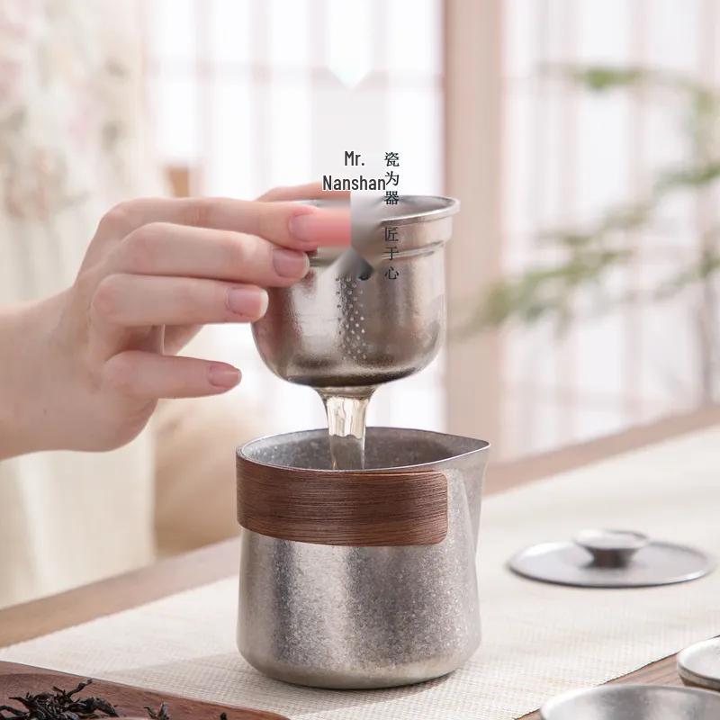 Portable Titanium Travel Tea Set