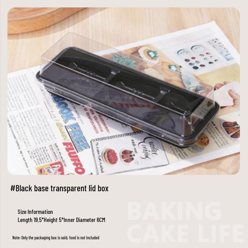 Snow Mochi Mooncake Box: Egg Yolk Crisp & Meat Floss Ice Skin Small Cake Packaging (3 Pieces) - Transparent for Mid-Autumn Festival