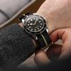 WatchGecko Swiss Quality Military Nylon Watch Band Stylish Durable Black Beige 20mm [WatchGecko] - - - & -