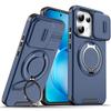 Magnetic Metal Ring Stand Armor Case For OPPO Reno 15 16 Pro Reno15 FS 15F Reno16 FS 16F Slide Push Window Lens Protection Cover