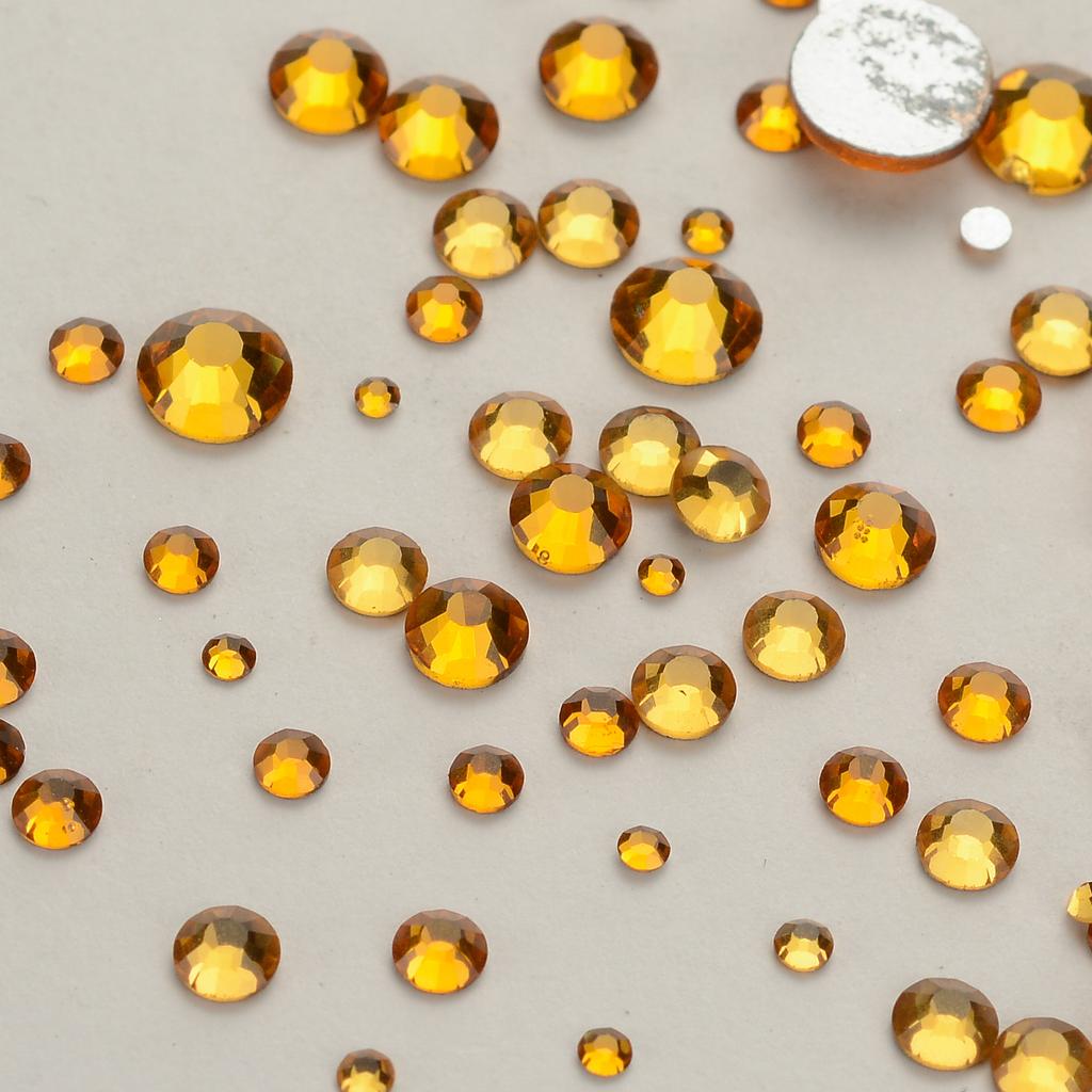 Rhinestones Multi Sizes Colorful Non Hotfix Rhinestone Flat Back Nail Rhinestones for DIY Crafts