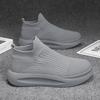 Shoe for Men Fashi Mesh Sock Shoes Outdoor Flat Bottom Anti-slip Breathable Casual Sports Vulcanized Shoes Zapatos Casuales