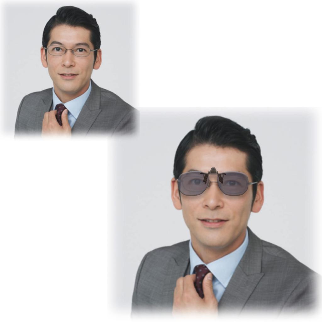 Clip-on Sunglasses, Polarized, UV Protection, Flip-up Cover Glass, Anti-glare, Lens