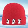 Clown heads various hats and glasses Knitted Hat Unisex Women Unisex Beanie Pullover Cap Winter Thermal Warm Christmas Outdoor Cycl