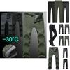 Winter Mens Thick Work Pants Windproof Tactical Outdoor Fleece Trousers Thermal