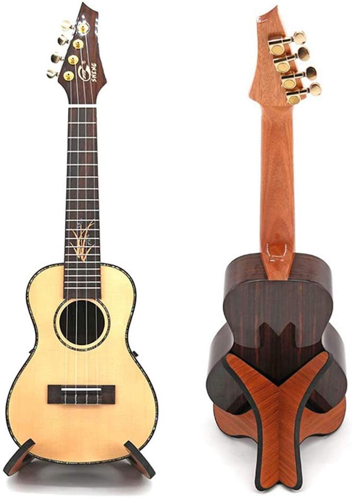 Stojan na ukulele Popruh na ukulele Dřevěný Skládací Stojan na hudební nástroje Držák Podpěra pro + X-tvarované Ukulele/Mandolínu/Housle
