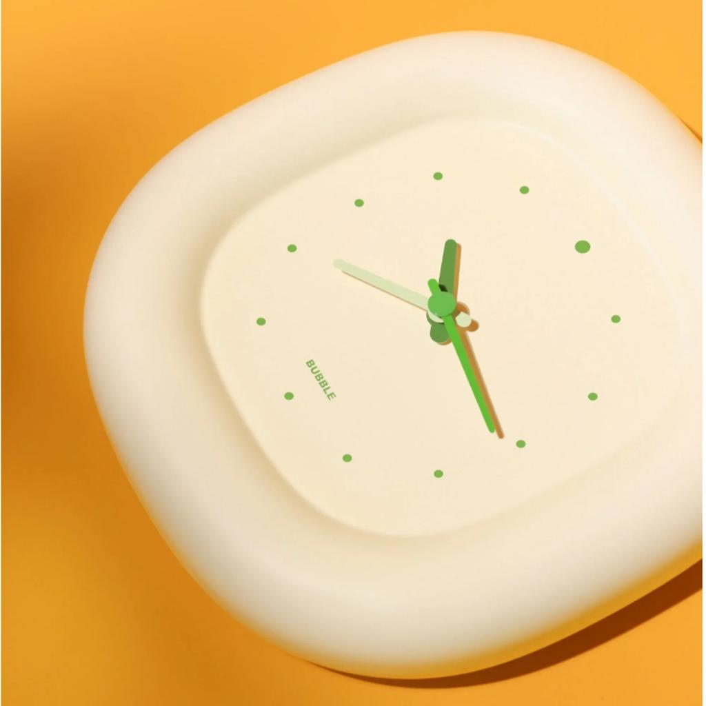 1 Stück hellgelbe Wanduhr, geräuschlos, zum Aufhängen, Kinderzimmeruhr, Dekoration für Arbeitszimmer, Wohnzimmer, Geschenkidee