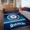 Mariners Team Logo  Carpet, Kitchen Rugs, Yoga Mat, Non-Slip Mats, Rug for Bathroom, Living Room Bedroom, Camping Rugs Christmas Gift