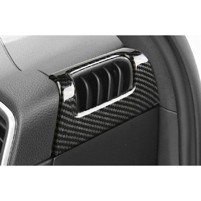 ABS Carbon Fiber L&R AC Air Outlet Vent Cover Trim For Porsche Cayenne 2018-2023