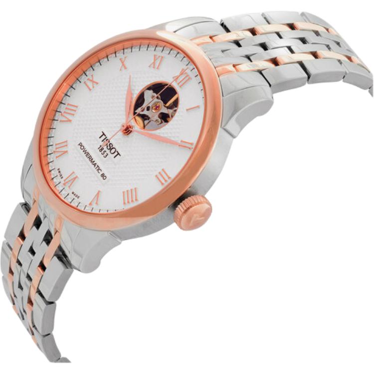 Tissot Automatik-Mechanikwerk 30m Wasserdichtigkeit Herrenuhr 39,3mm Silbernes Zifferblatt T006.407.22.033.02