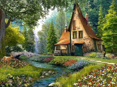 Puzzle 2000 pezzi C-200634-2 Cottage Fungo