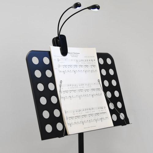 DkOvn Music Stand Light, 1 Pack, USB Rechargeable Music Stand Light, LED Book Lamp for Reading and Playing Musical Instruments (1 Light)