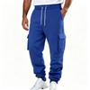 Herren-Cargo-Jogginghosen mit mehreren Taschen und Kordelzug-Taille für lässige Alltagsmode