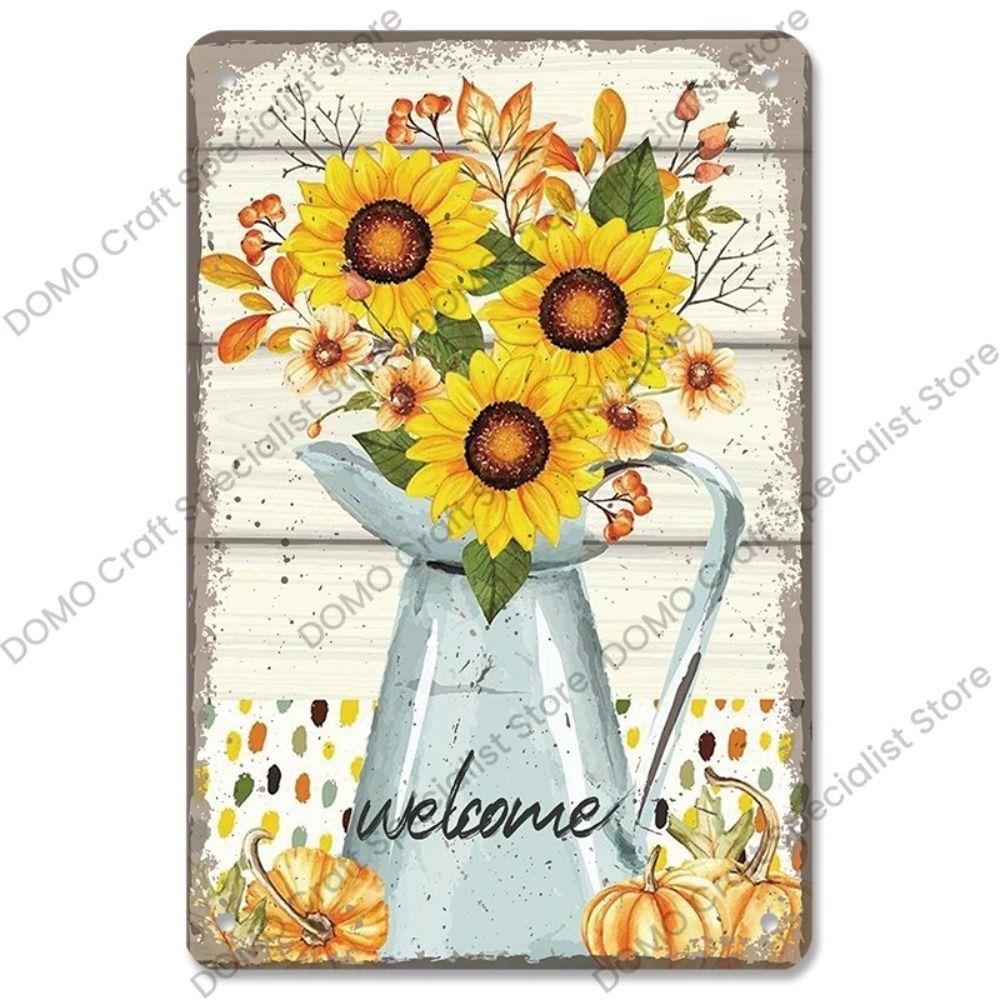 Artistic Metal Wall Sign, Halloween Christmas Decor