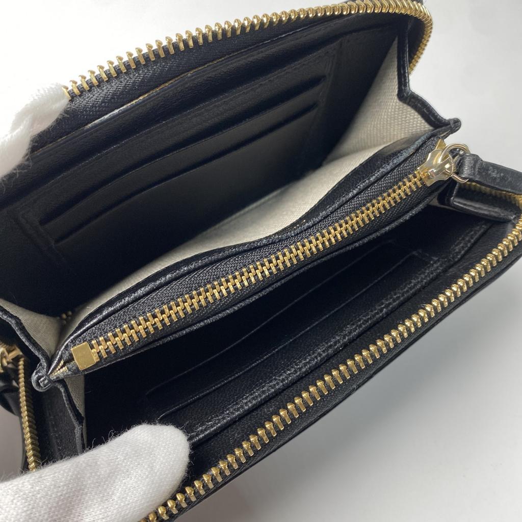 Used JIMMY CHOOPurse black leather Women