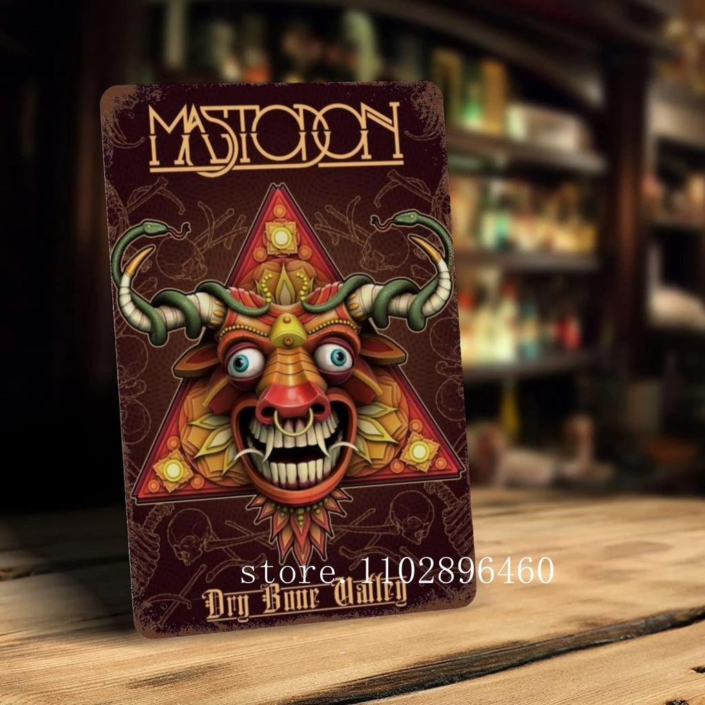 Mastodon Zpěvák Kovové Plakety a Znamení nástěnná dekorace Vintage Plechové Znamení Kapitán Kovový Plakát Dekor pro Bar Hospodu Klub Nástěnná Dekorace