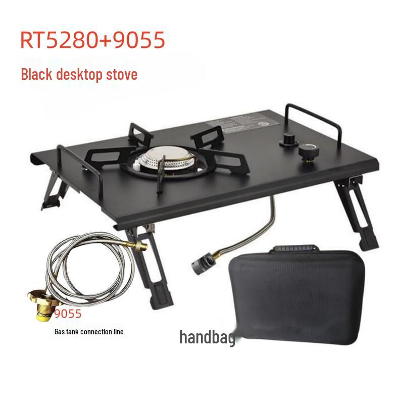 OEING Portable Camping Cassette Stove & BBQ Grill 360x250x50mm