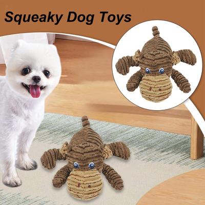 Dog Toys Plush Soothing Puppy Plush Toys Cute Animal Interactive Play Pet Teething Supplies For Indoor Outdoor Garden Yard