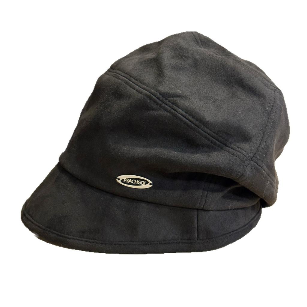 Off-white Niche Pile Hat Autumn and Winter Style Literary Baotou Cold Hat Large Version Face showing Small Fisherman Hat Basin Hat for Women