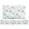 Vidaxl Pallet Cushions, 2 Pcs, Leaf Pattern, Oxford Fabric