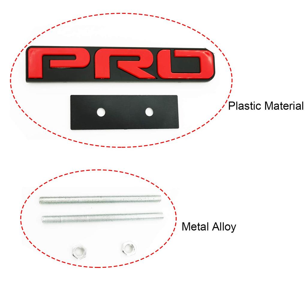 LJTsheng TRD PRO Front Grille Insert Emblem Badge 5 9/16" 3D Grille Decoration Nameplate