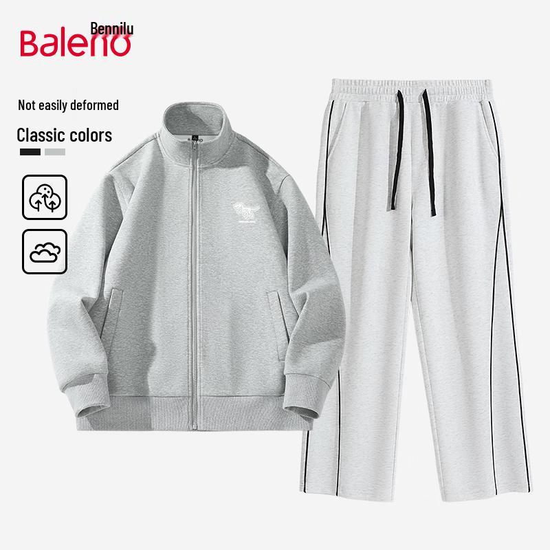 Baleno Cartoon Print Loose Fit Sweatshirt & Pants Set