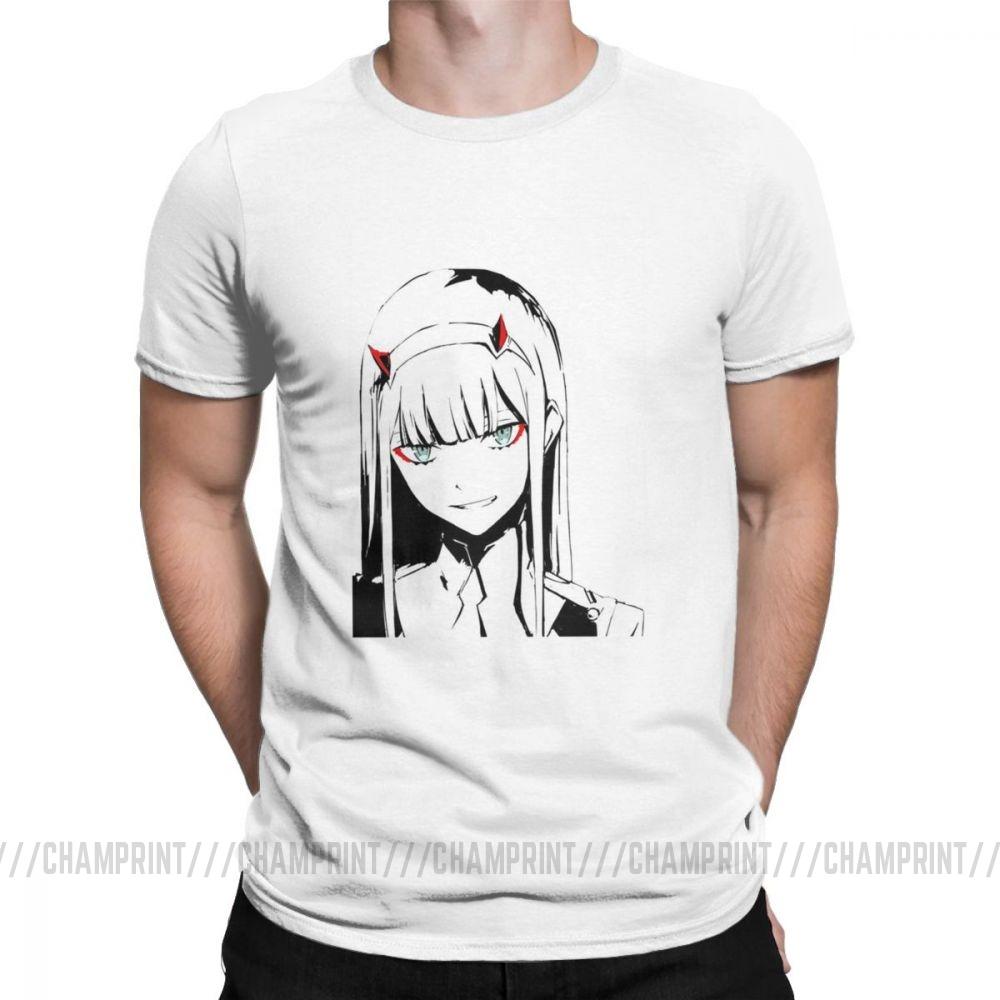 Cool Zero Two T Shirt Darling In The Franxx Movie Koszulka męska 100 bawełna