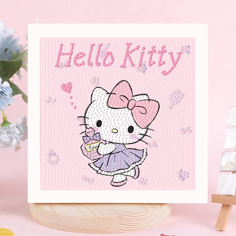 Sanrio Children's Diamond Painting with Frame Stickers - DIY Handmade Gift Set