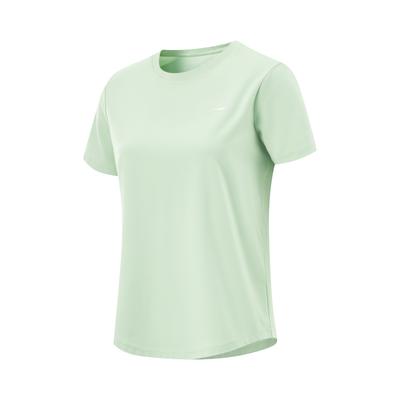 Comfortable Versatile Simple Solid Color Round Neck Short Sleeve T-Shirt Women Tops Sheep-Fat-Green ATSV044-4