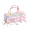 Large Capacity Pencil Case Plaid Stationery Bag Sweet Style Pen Bag  Students