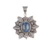 Natural Sodalite Gemstone 925 Sterling Silver Ethnic Jewelry Women Pendant 1.45" CP-14-14