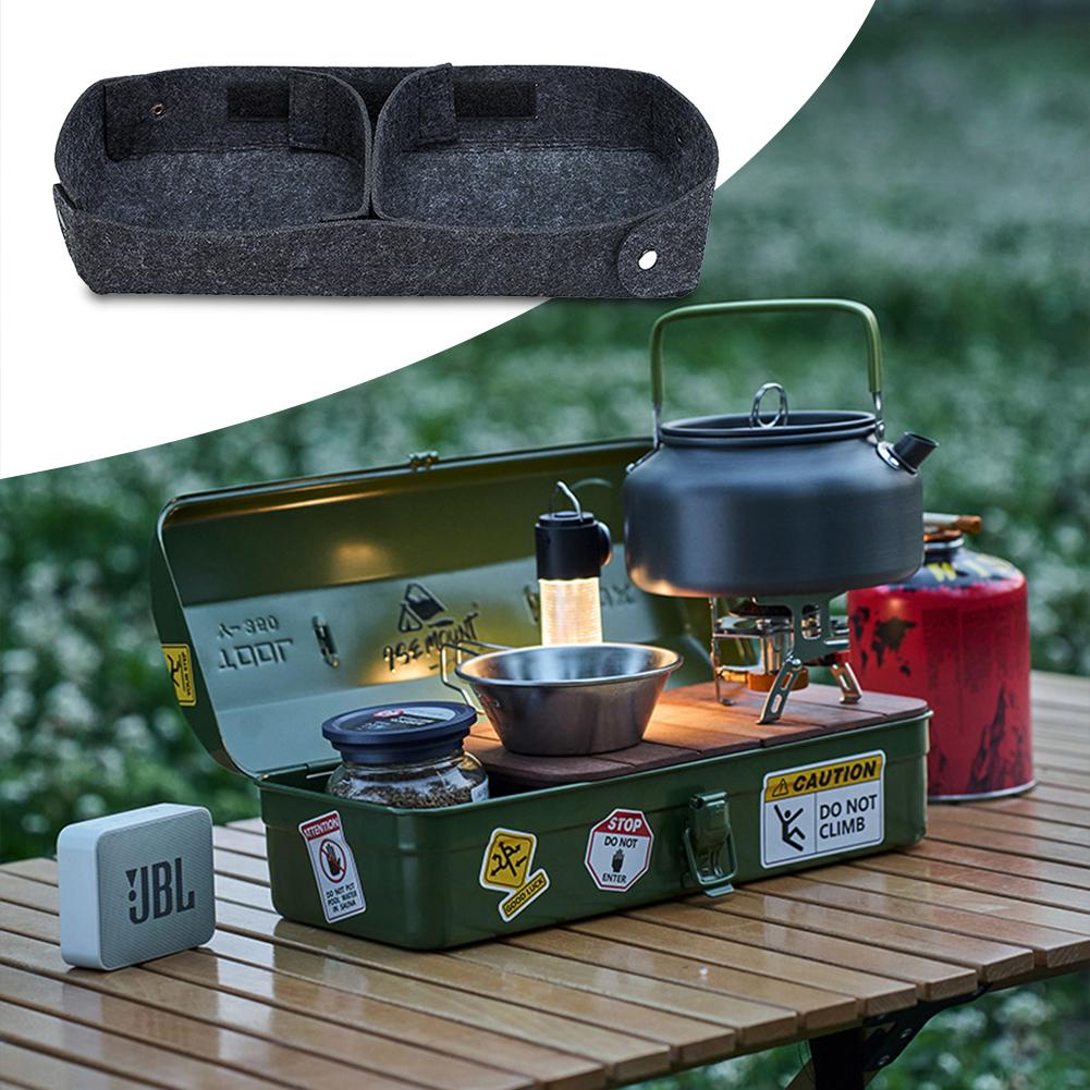 5-1PCS Partition Toolbox Liner Felt Toolbox Insert Organizer Anti-Slip Soft Felt Toolbox Inner Divider for Y350 Iron Tool Box