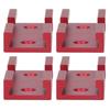 4PCS T Track Intersection Parts Aluminum Alloy Woodworking Cross Track Connector for Carpenter