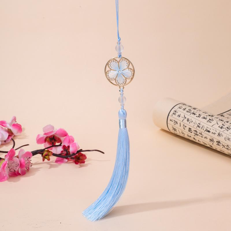 Full Bloom Round Moon Tassel DIY Handmade Hanfu Bag Pendant Cheongsam Ornament