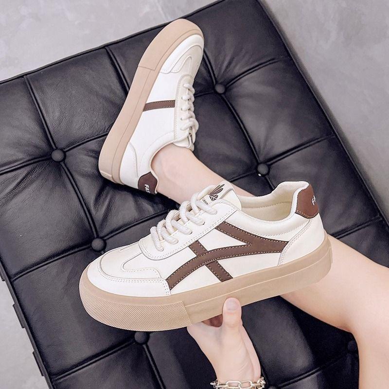 Popular little white shoes women's 2025 new student versatile flat-soled sports shoes breathable soft-soled Forrest Gump board shoes