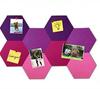 Hexagon Felt Pin Board: Colorful Self-Adhesive Memo & Message Board for Home Decor, Sound-Absorbing Photo Wall