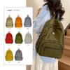 Casual Daypack for Woman Waterproof Nylon Backpack Simple Large Capacity Bookbag Lightweight School Backpacks Ladies Travel Bags