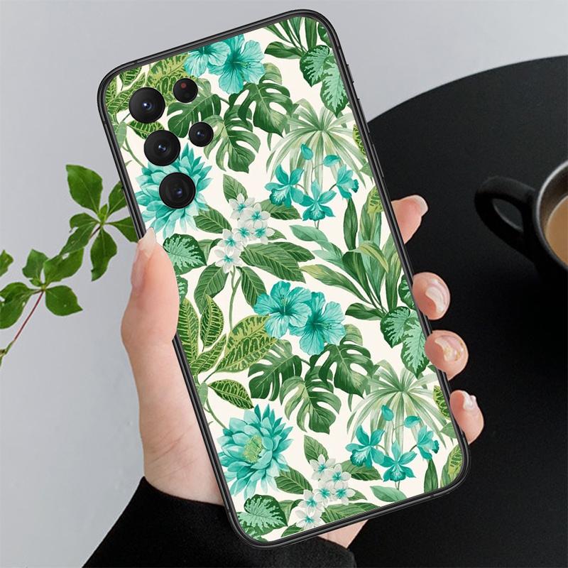 Palm Tree Leaves Phone Case For Samsung A52S A21S A33 A23 A13 A14 A32 A52 A53 A54 A51 A71 M51