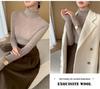 Elegant Women's High-Neck Sweater for Autumn/Winter 2026 - Slim Fit, Thick Knit, Show Thin Base Layer
