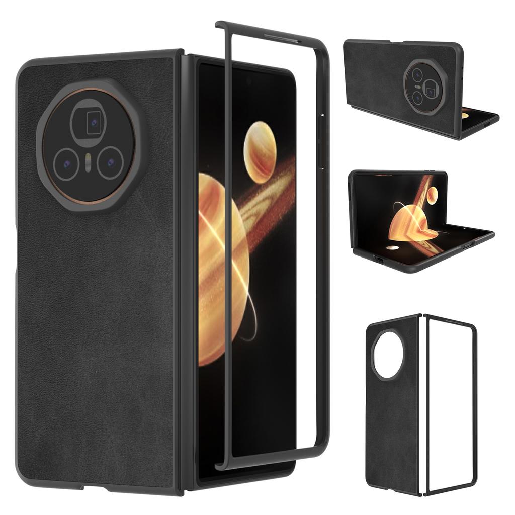 ABEEL For Honor Magic V3 5G Case Cowhide Texture Anti-Drop PU+PC Phone Cover