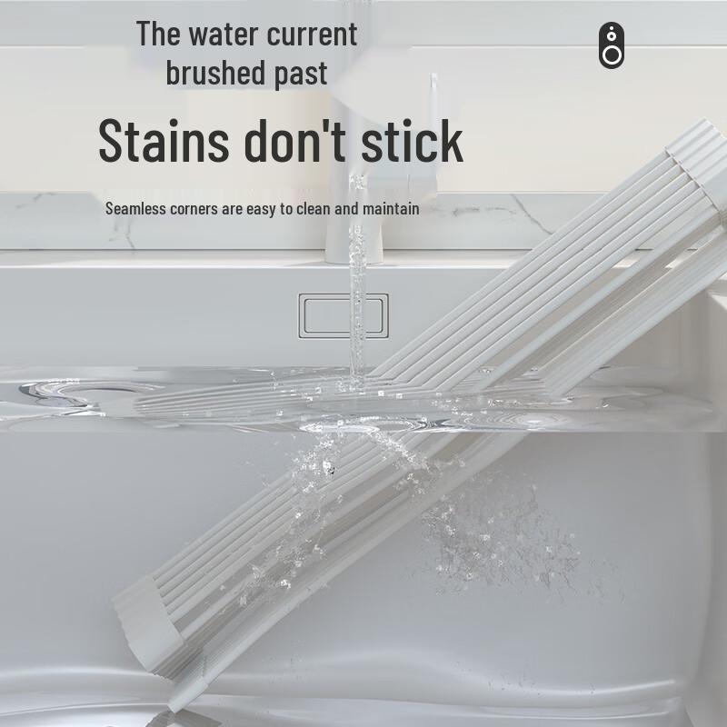 Foldable Stainless Steel Roll-Up Dish Drying Rack